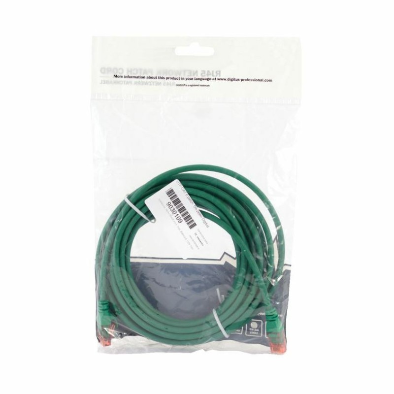 Kabel UTP CAT.6 patch 5m zelen Digitus
