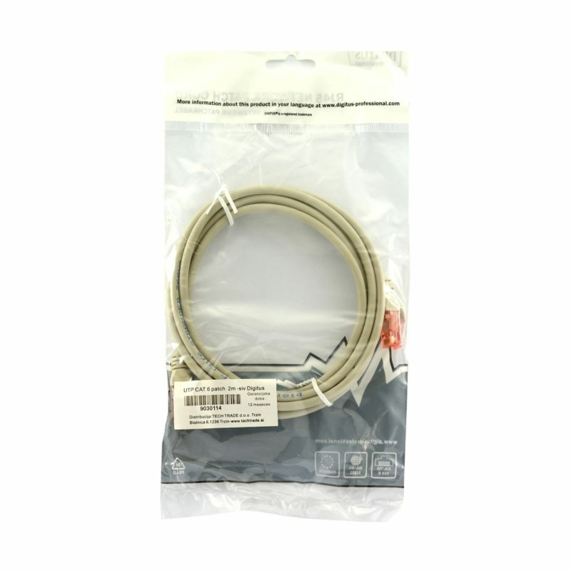 Kabel UTP CAT.6 patch 7m siv Digitus