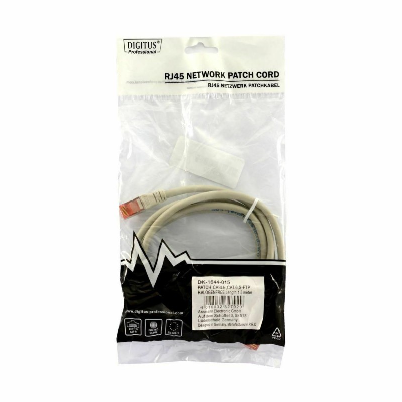Kabel SFTP CAT.6 patch 1,5m  siv Digitus