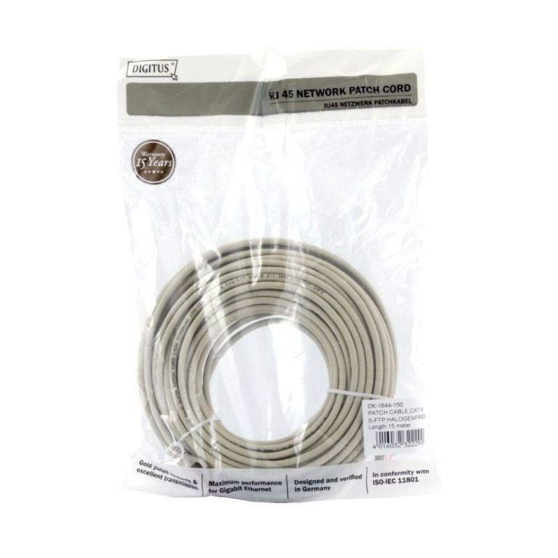Kabel SFTP CAT.6 patch 15m siv Digitus