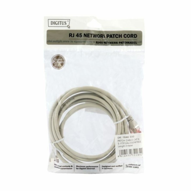 Kabel SFTP CAT.6 patch 3m  siv Digitus