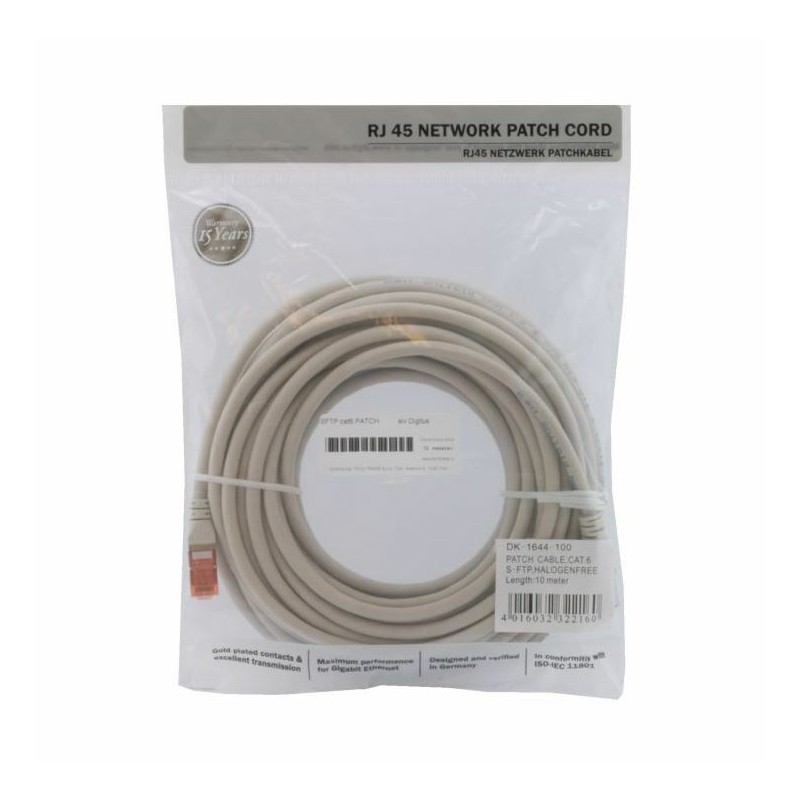 Kabel SFTP CAT.6 patch 10m  siv Digitus