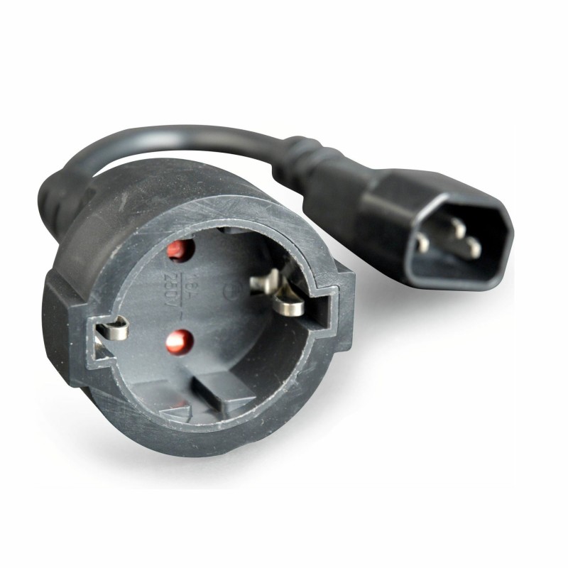 Napajalni kabel 220V C14 - SCHUKO Ž 0,15m črn Cablexpert