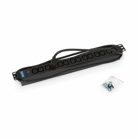 Razdelilec 48cm 14xEuro C13 ALU UPS črn Triton