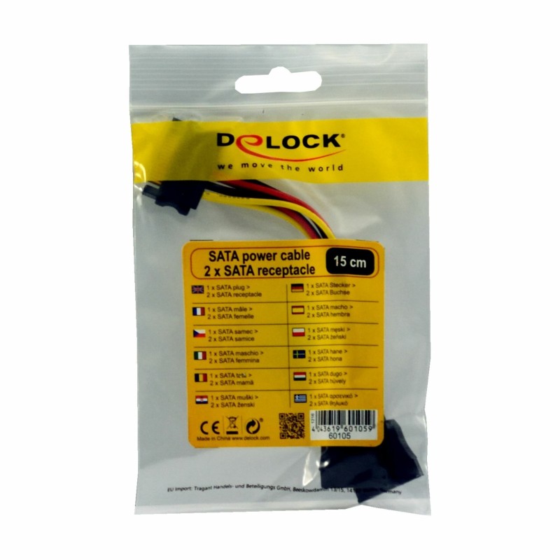 Kabel napajalni za trdi disk SATA na 2x SATA