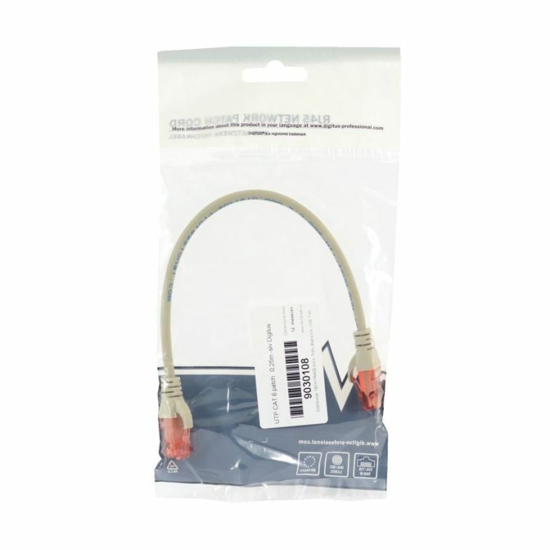 Priključni kabel za mrežo Cat6 UTP 0.25m