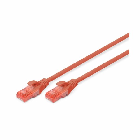 Priključni kabel za mrežo Cat6 UTP 0.25m rdeč