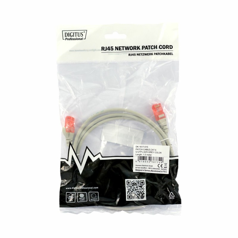 Priključni kabel za mrežo Cat6 UTP 1,5m