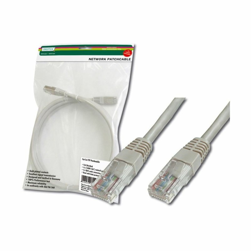 Priključni kabel za mrežo Cat5e UTP 10m siv