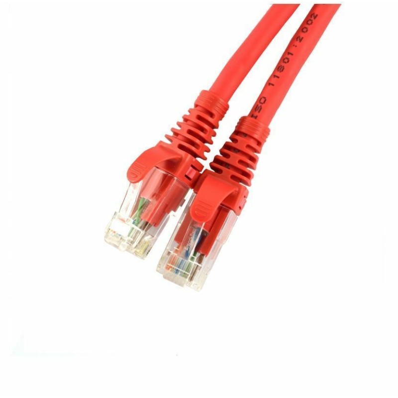 Priključni kabel za mrežo Cat6 UTP 1m Brand-Rex rdeč