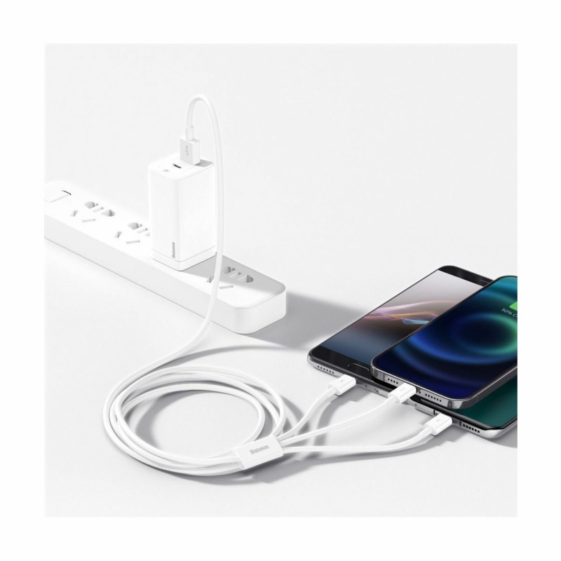 Kabel Baseus USB 3v1 Lightning/USB-C/MicroUSB 1.5m, CAMLTYS-02