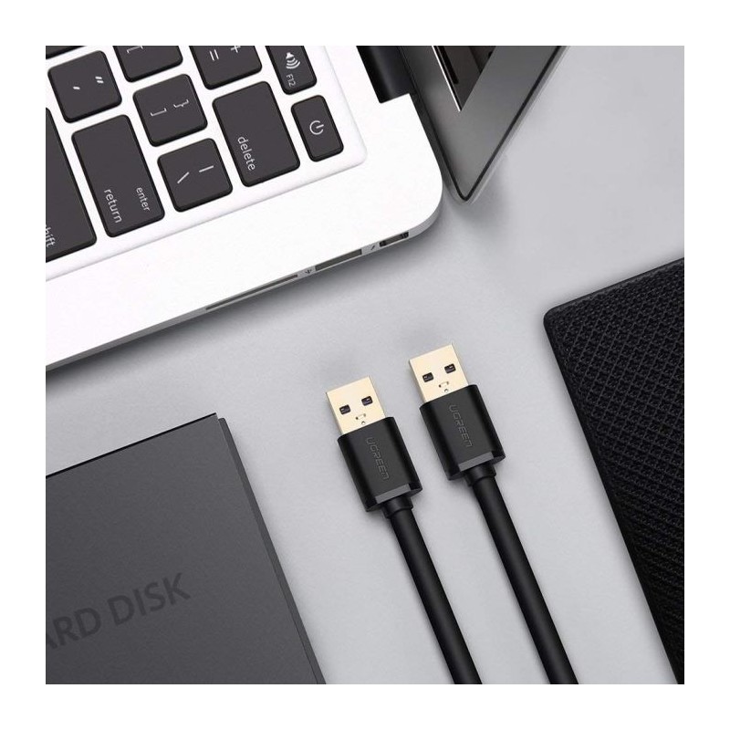 Ugreen USB 3.0 kabel (M na M) črn 0.5 m