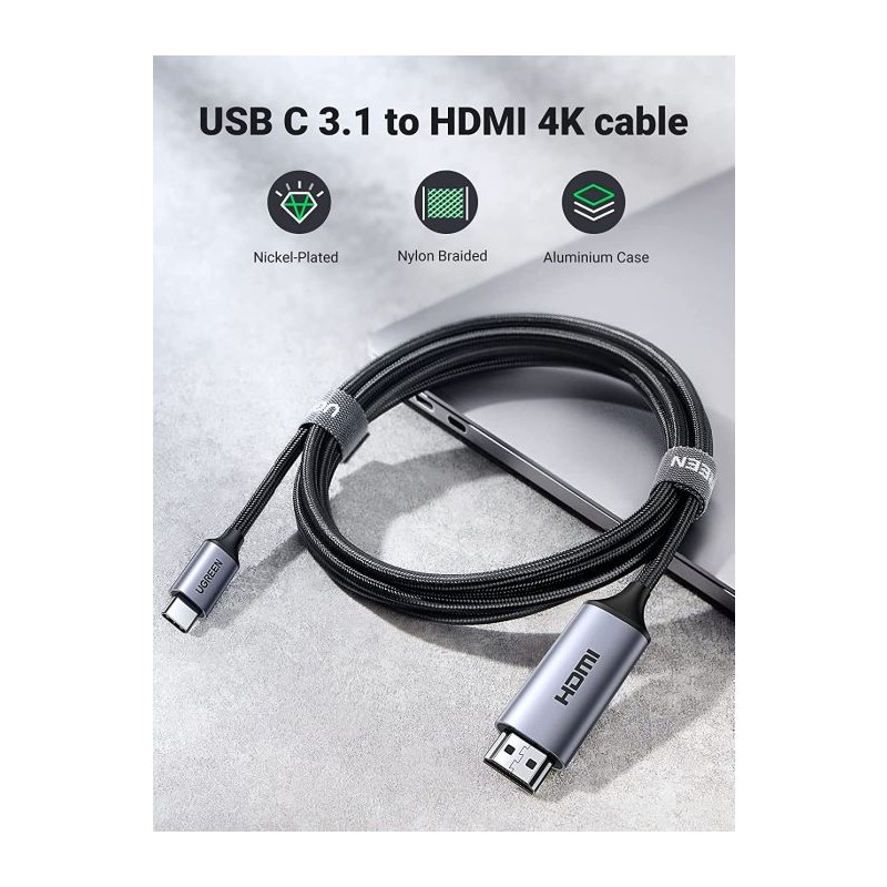 Ugreen USB-C na HDMI kabel 1.5m 4K@60Hz