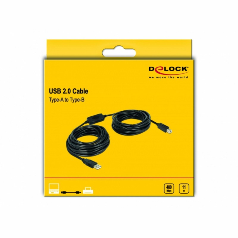 Kabel za tiskalnik USB A-B 11m z ojačevalcem