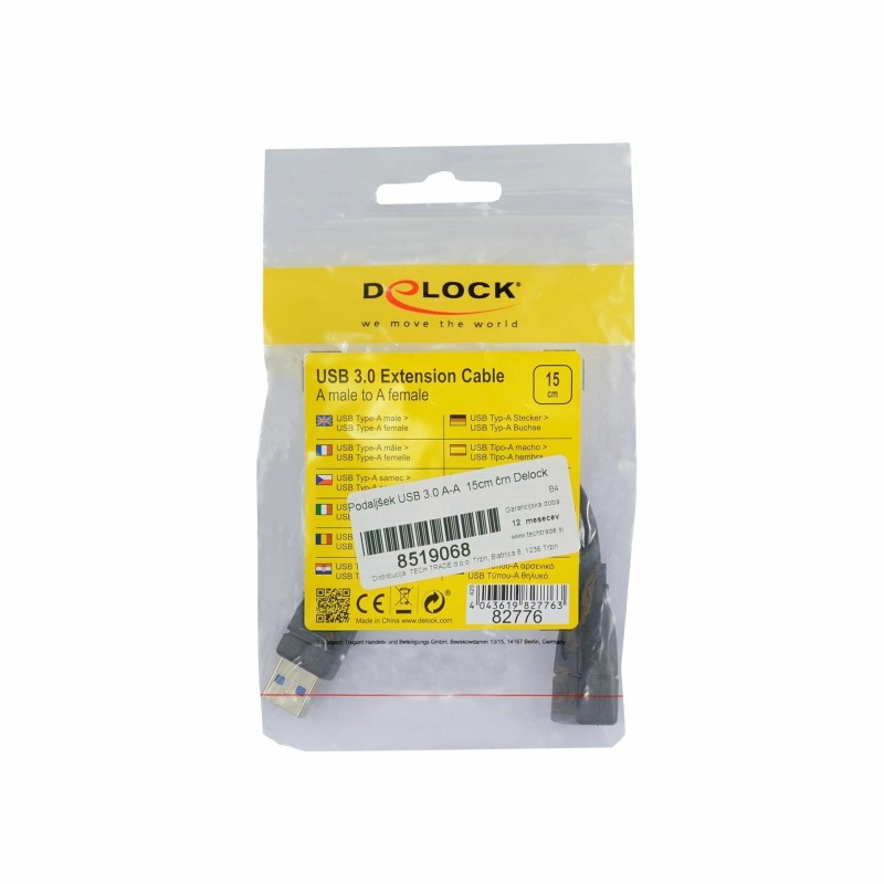 Kabel USB 3.0 podaljšek A-A M/Ž 0.15m