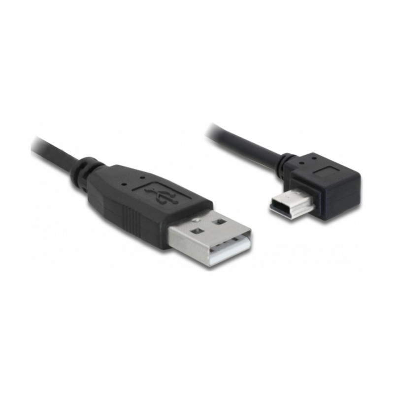Kabel USB A-B mini kotni-horizontalno 0.5m Delock