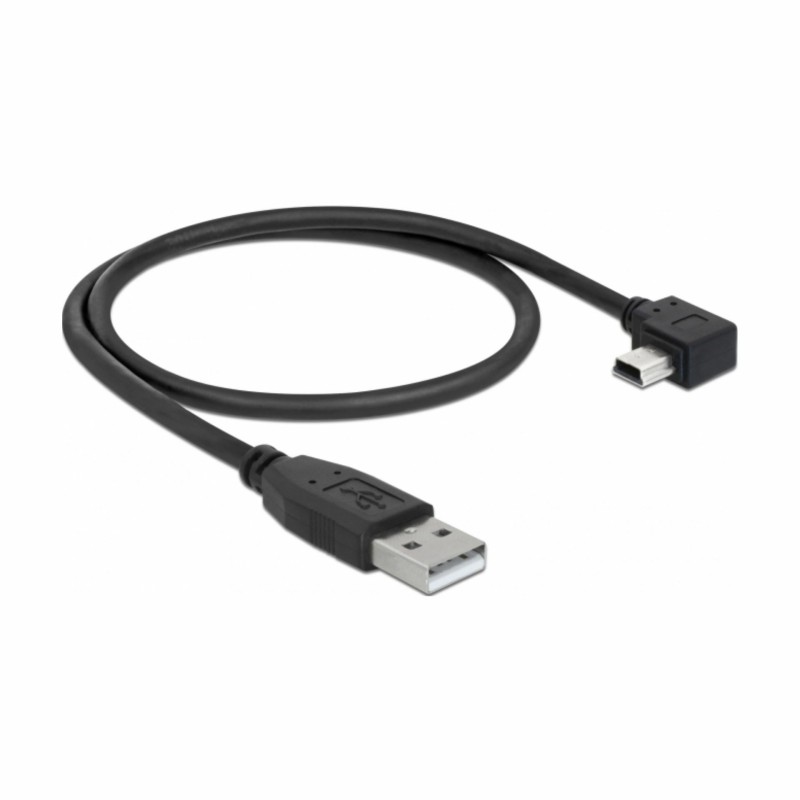 Kabel USB A-B mini kotni-horizontalno 0.5m Delock