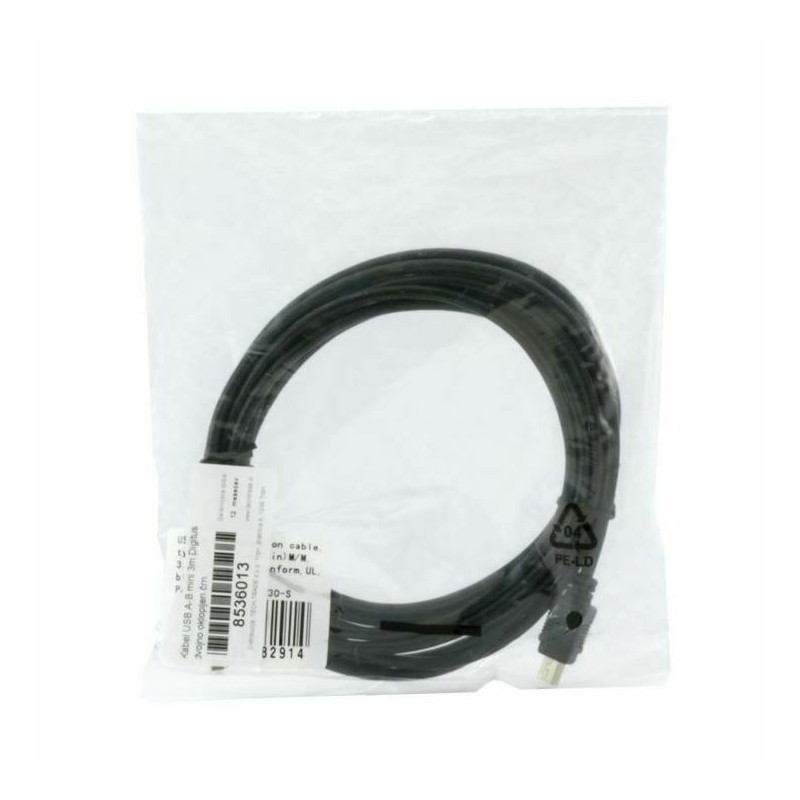 Kabel USB A-B mini 3m Digitus