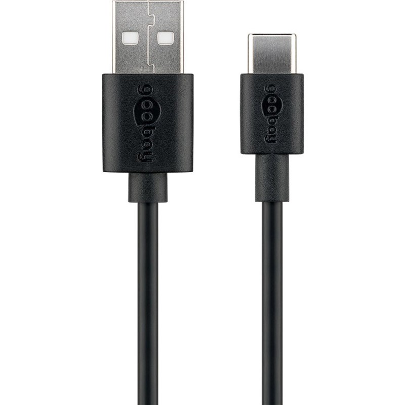 Kabel USB-A 2.0 na USB-C, polnjenje in sinhronizacija, 1m