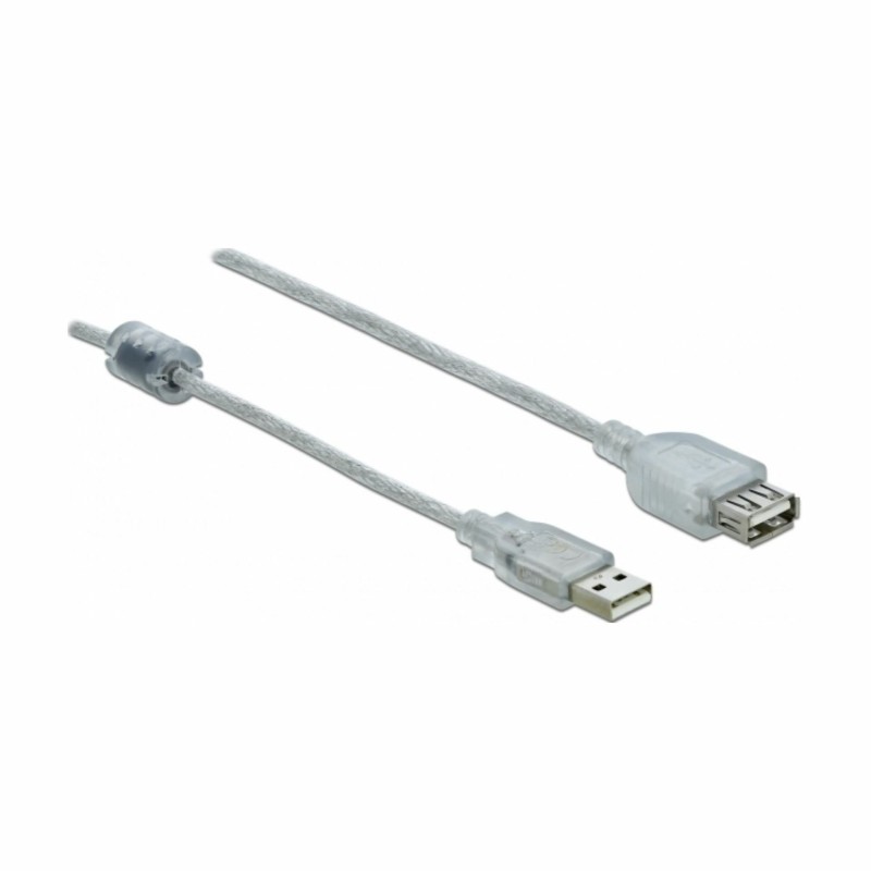 Podaljšek USB A-A 1m Delock transparent dvojno oklopljen