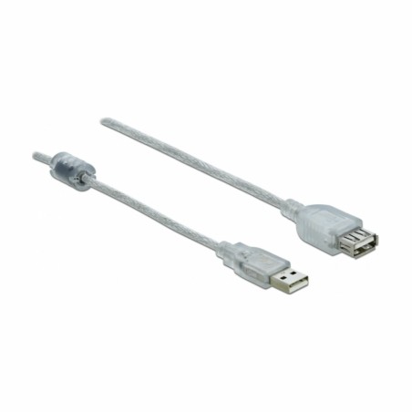 Podaljšek USB A-A 1m Delock transparent dvojno oklopljen