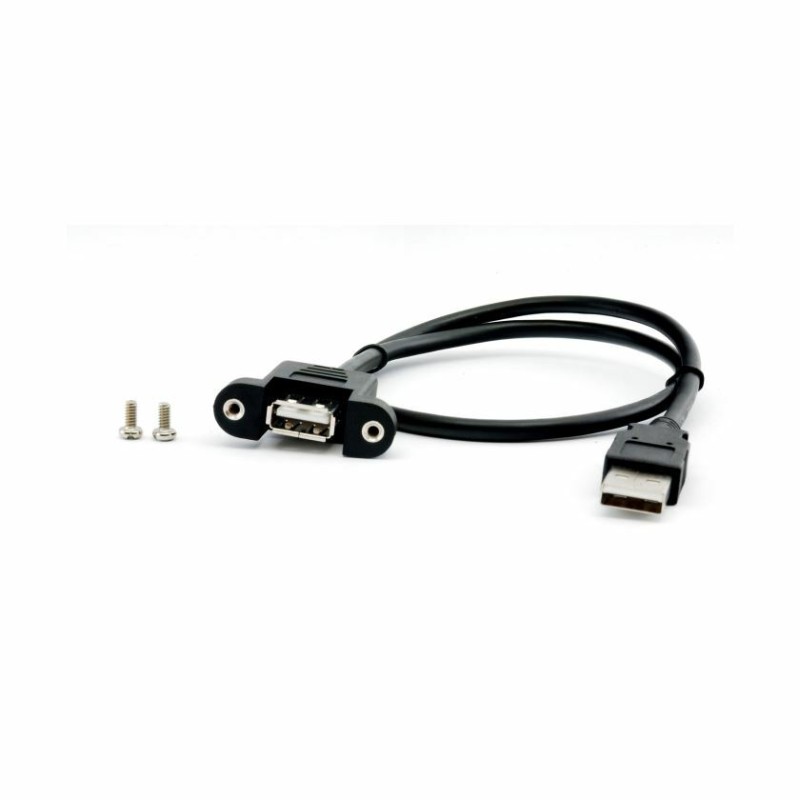 Podaljšek EFB USB A-A, 0.5m, vgradni, črn