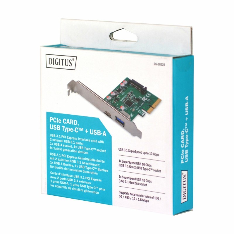 Razširitvena kartica Digitus PCIe USB+Tip C