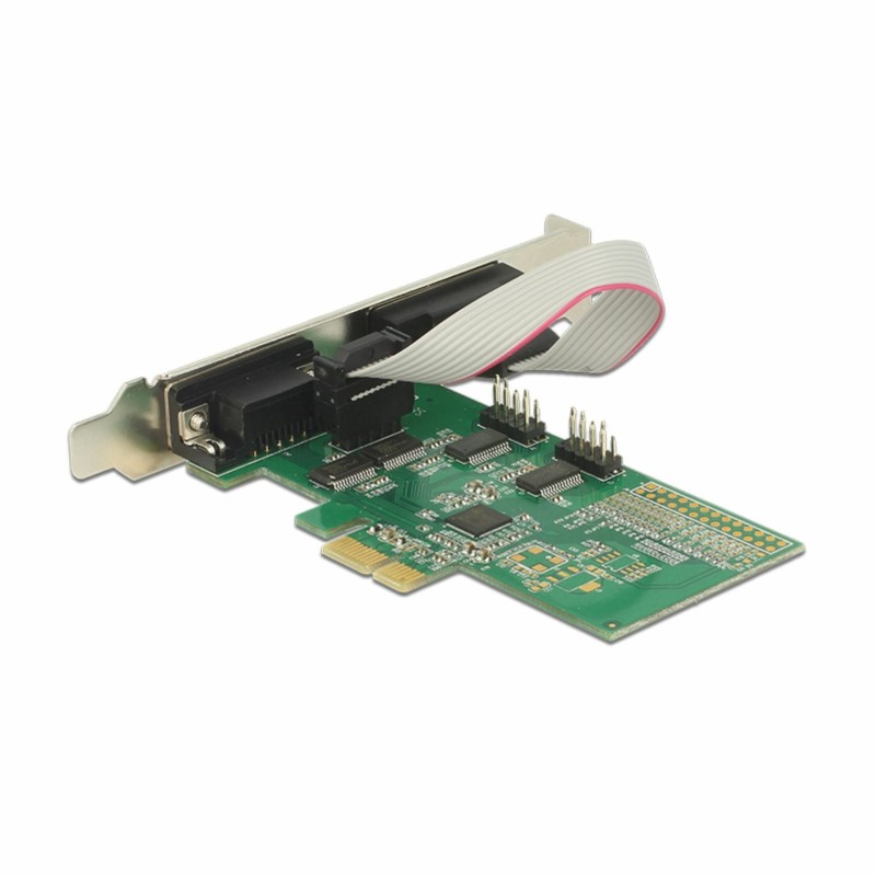 Razšititvena kartica Delock PCIe Serijska 4x RS232 + Low Profile