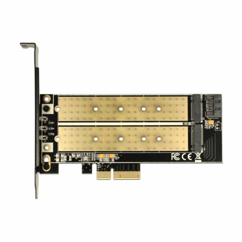 Razširitvena kartica Delock Delock 1xM.2 NGFF + 1x M.2 NVMe + Low Profile