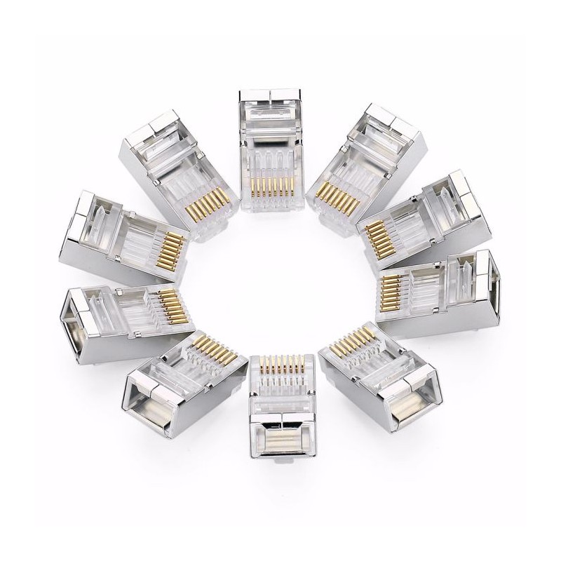 Ugreen RJ45 mrežni konektor Cat6 (paket 10kosov)