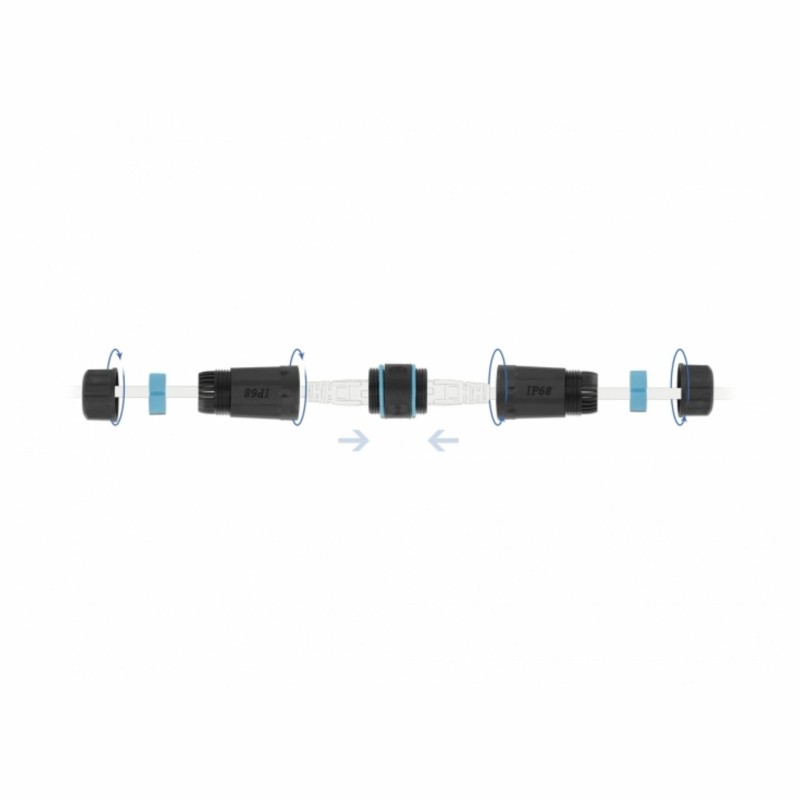Delock I člen spojnik RJ45 FTP CAT.6A vodoodporen IP68 86693