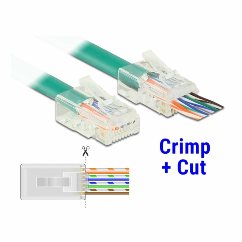 Konektor Delock RJ45 CAT.5e UTP Crimp & Cut pak/20, 9060023