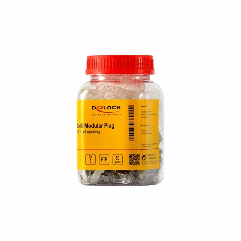 Konektor Delock RJ45 CAT.6 FTP Easy Connect pak/50, 9060032