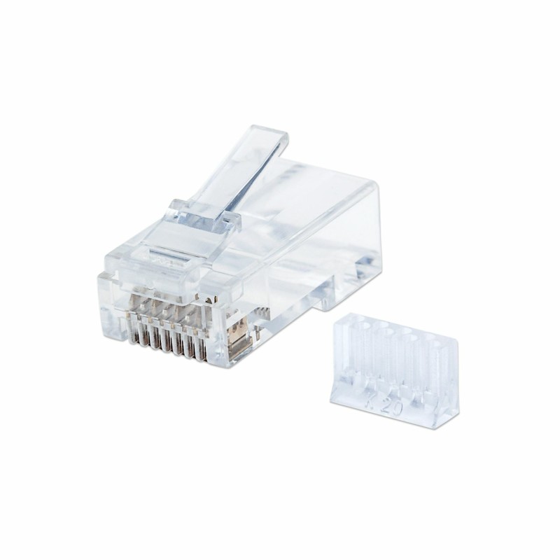 RJ45 konektor CAT.6+ UTP trdi kabel Intellinet (pak/90)