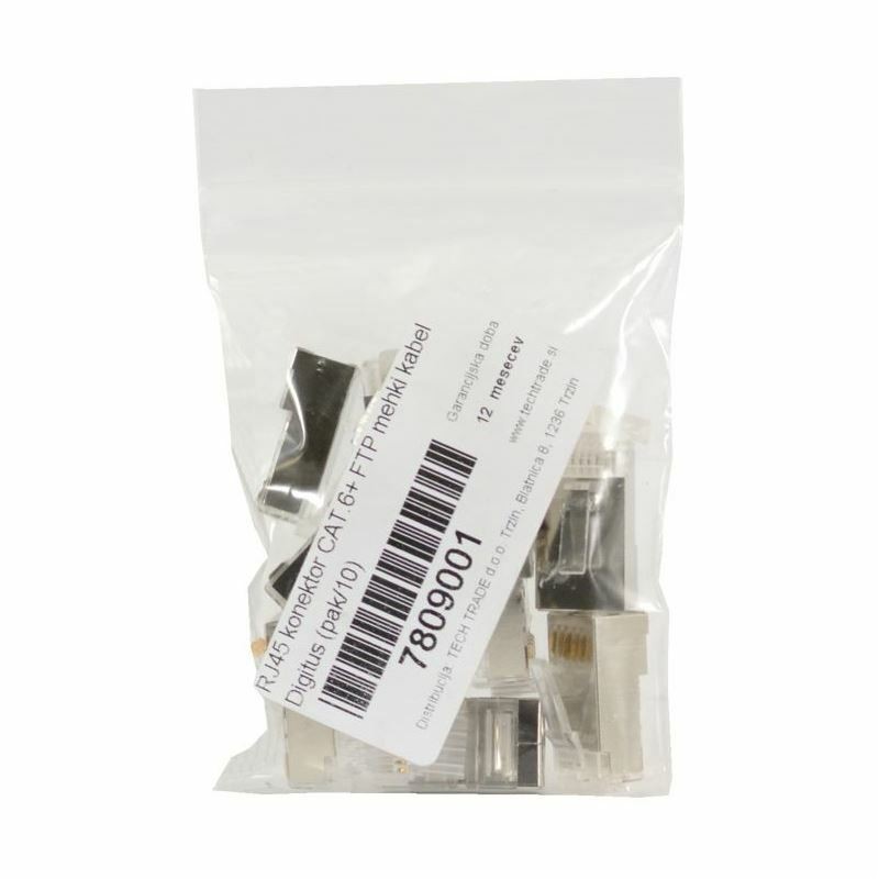 Konektor RJ45 Cat6 za neoklopljeni FTP kabel (10/1)