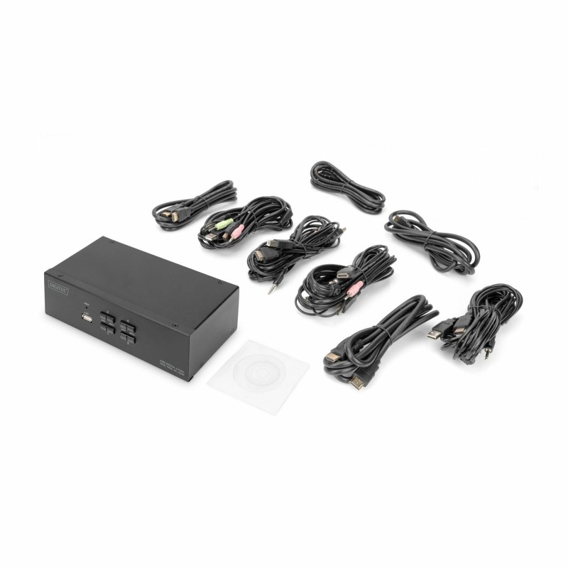 Digitus KVM stikalo 4x2 namizni HDMI/USB 4K DS-12883