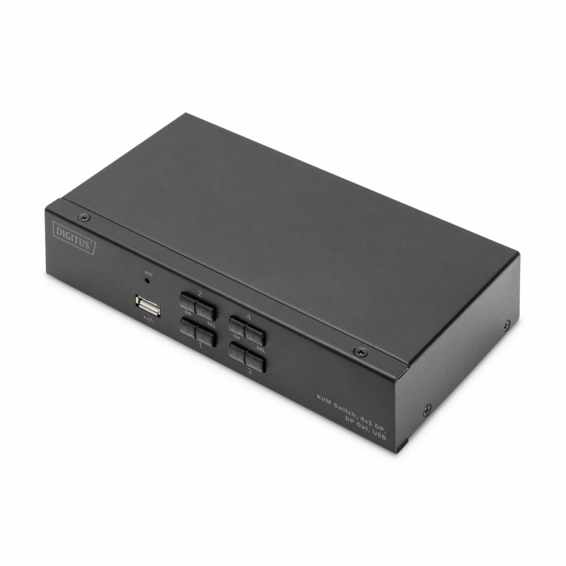 KVM stikalo Digitus DS-12891 (4x DisplayPort, 4x USB-B, avdio)