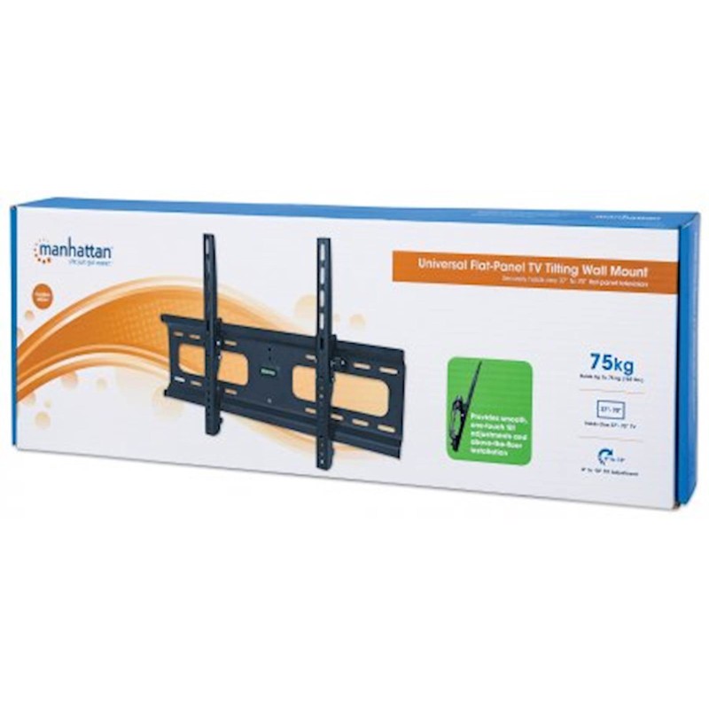 Stenski nosilec za TV / monitor 37-70 inč, Manhattan 424752 črn