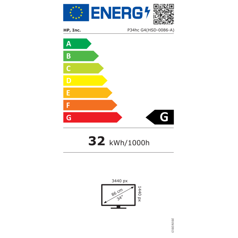 Monitor HP P34hc G4, ukrivljen, 21Y56AA