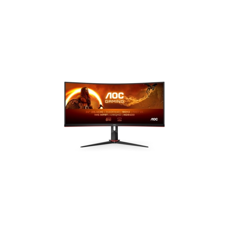 Monitor AOC CU34G2XP/BK, ukrivljen