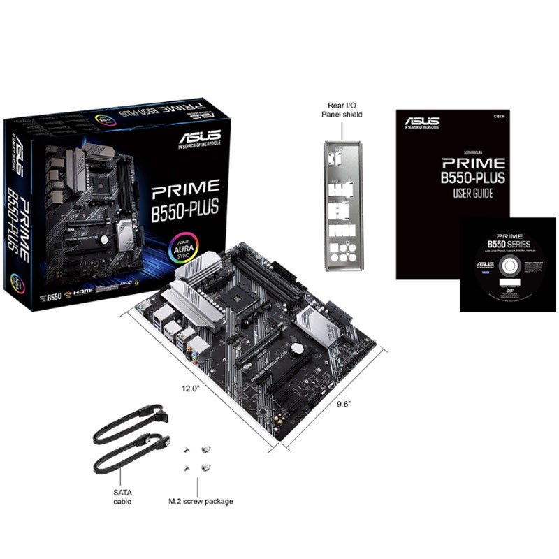 Matična plošča ASUS PRIME B550-PLUS AM4, ATX, 90MB14U0-M0EAY0