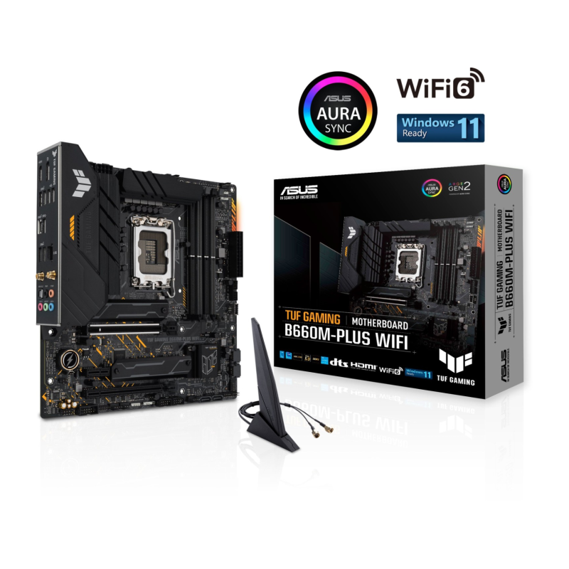Matična plošča ASUS TUF GAMING B660M-PLUS WIFI, DDR5, LGA1700, mATX