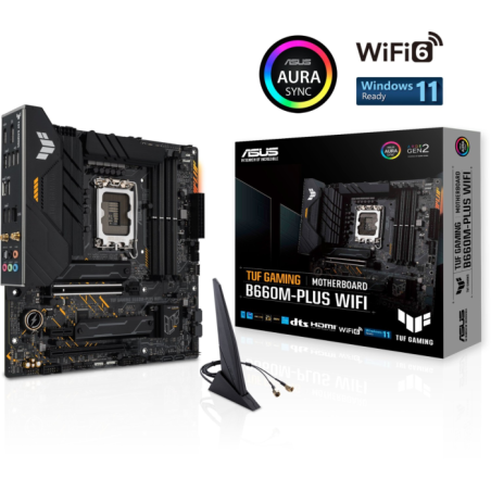 Matična plošča ASUS TUF GAMING B660M-PLUS WIFI, DDR5, LGA1700, mATX
