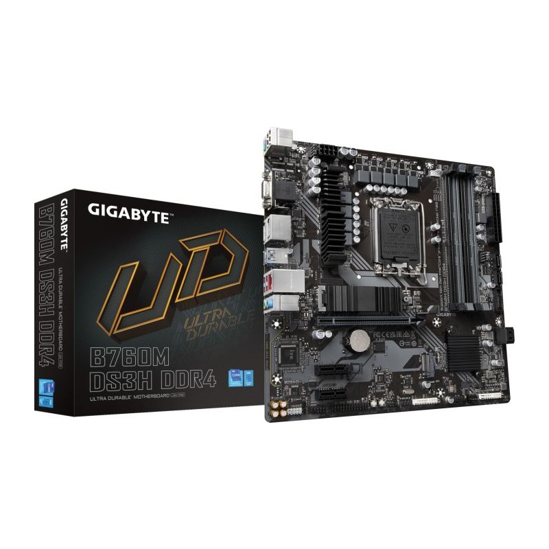 Matična plošča GIGABYTE B760M DS3H DDR4, LGA1700, mATX