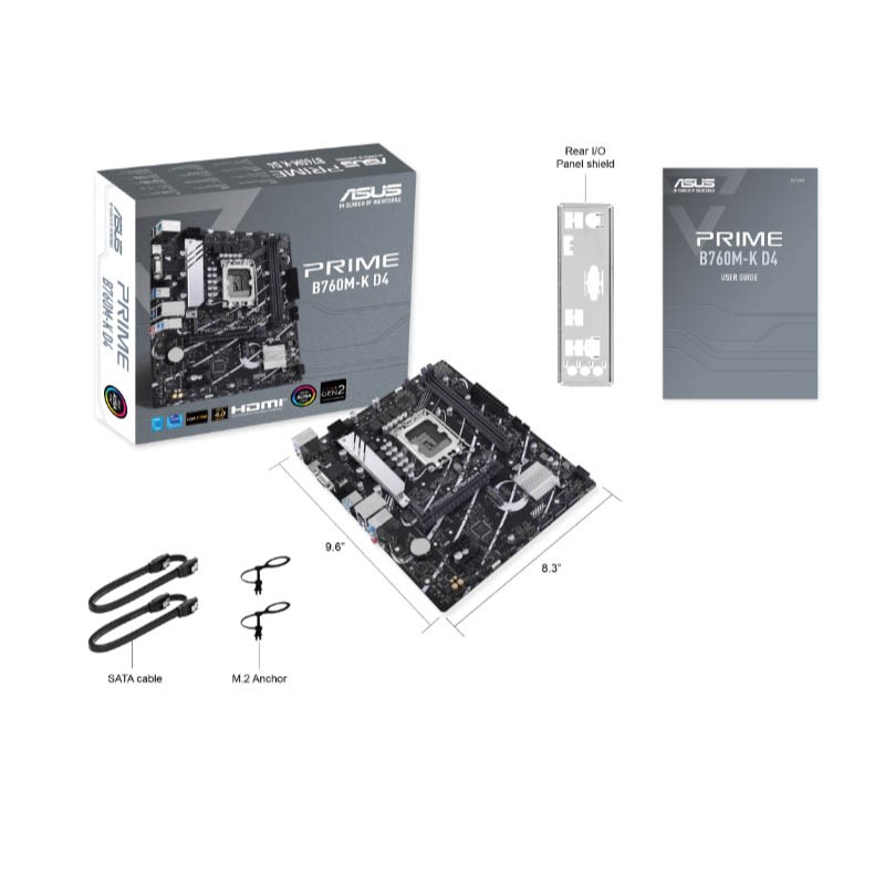 Matična plošča ASUS PRIME B760M-K D4, DDR4, LGA1700, mATX