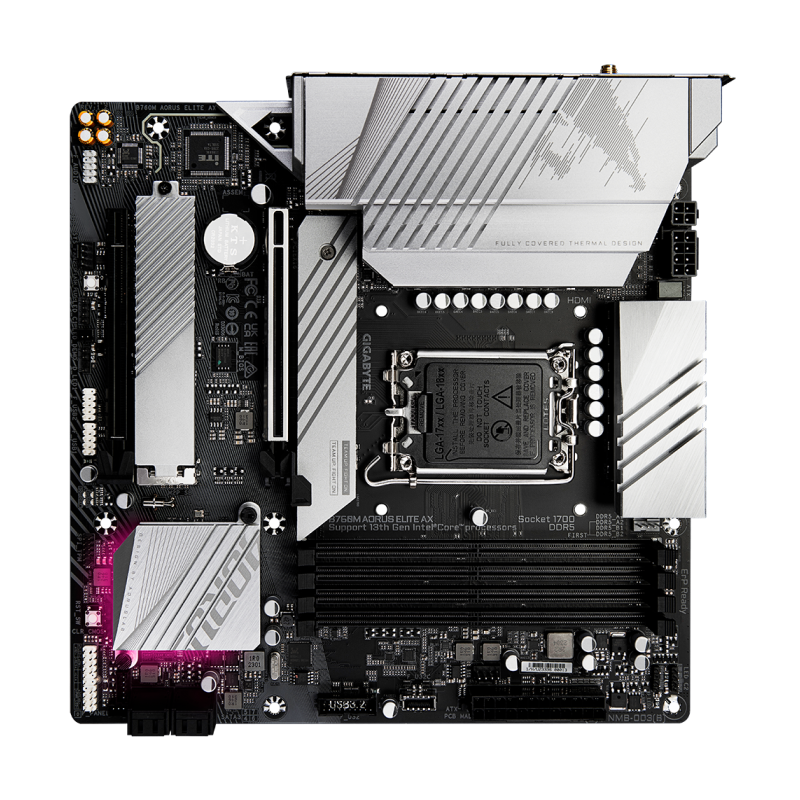Matična plošča GIGABYTE B760M AORUS ELITE AX LGA1700, DDR5