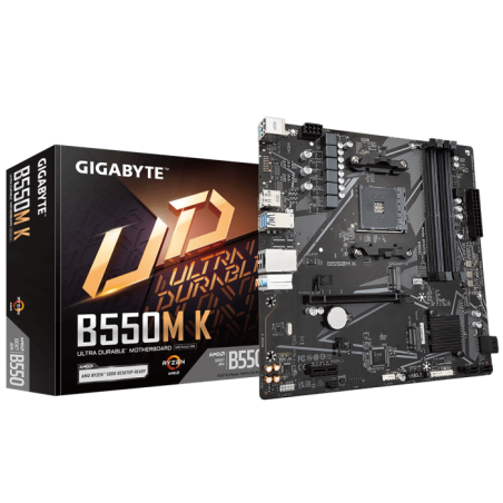 Matična plošča GIGABYTE B550M K AM4, DDR4, mATX