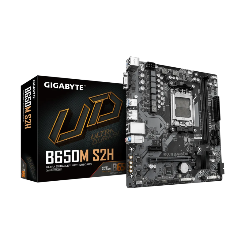 Matična plošča GIGABYTE B650M S2H, DDR5, AM5, mATX, B650M S2H