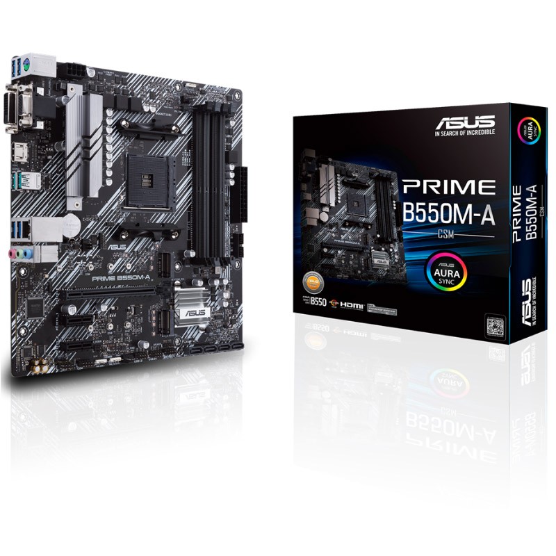 Matična plošča ASUS PRIME B550M-A/CSM AM4, mATX, DDR4