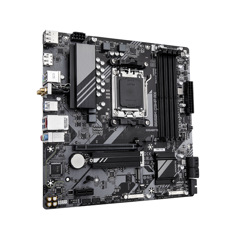 Matična plošča GIGABYTE B650M D3HP AM5, DDR5, WiFi, mATX